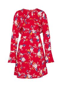 EDITED, Damen Kleid 'Asta', Blau / Rot