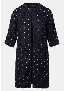 Apart, Damen Spitzenmantel, Creme / Navy