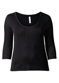 sheego Casual, Damen Shirt, Schwarz