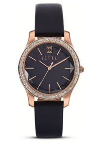 JETTE, Damen Uhr, Rosegold / Schwarz