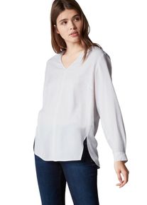 Marc O'Polo Marc O'Polo DENIM, Damen Blusenshirt, Wei&szlig;