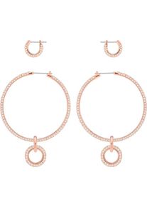 Swarovski, Damen Ohrringset 'Stone 5426004', Rosegold / Weiß