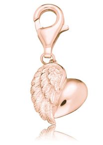 Engelsrufer, Damen Charms-Einhänger, 'Herzflügel, ERC-HEARTWING-R', Gold