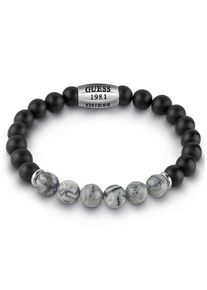 Guess, Herren Armband 'Man Identity, UMB28005', Grau / Schwarz