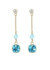 Elli Premium, Damen Ohrringe, Blau / Gold