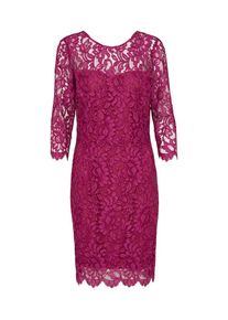 SET, Damen Spitzenkleid, Himbeer