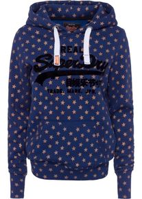 Superdry, Damen Sweatshirt, Navy / Gold / Schwarz