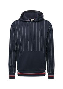 Jack & Jones JACK & JONES, Herren Sweatshirt 'PINSTRIPE', Dunkelblau / Weiß