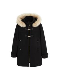 Mango, Damen Mantel 'Woolperk', Schwarz