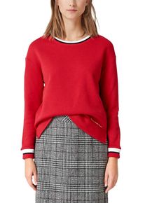 s.Oliver RED LABEL, Damen Sweatshirt, Hellrot / Schwarz / Wei&szlig;
