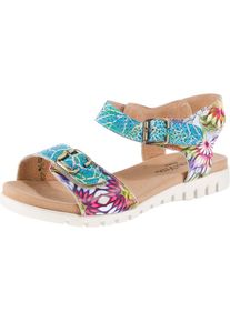 Laura Vita, Damen Sandalen 'Dobby 03', Türkis / Mischfarben