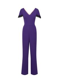 Four Flavor, Damen Jumpsuit, Dunkellila / Schwarz