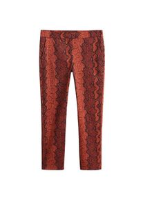 Mango, Damen Hose 'Phoebes-I', Rot / Rostrot / Schwarz