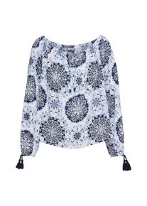 Only, Damen Shirt 'SUMMER', Nachtblau / Weiß