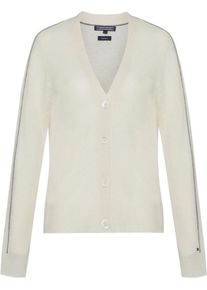 Tommy Hilfiger, Damen Strickjacke, Wei&szlig;