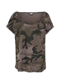 Urban Classics Curvy, Damen Tee, Grau / Dunkelgrau / Schwarz