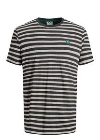 Jack & Jones JACK & JONES, Herren T-Shirt, Schwarzmeliert / Eierschale