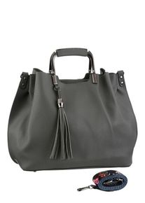 Laura Scott, Damen Henkeltasche, Grau