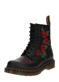 Dr. Martens, Damen Stiefel '8 Eye Boot 1460 Embroidery', Schwarz