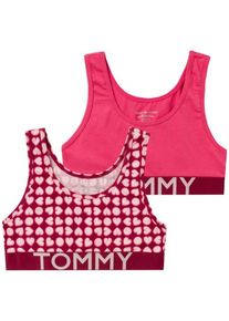 Tommy Hilfiger, M&auml;dchen Bustier, Pink / Dunkelrot