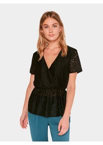 Pieces, Damen Bluse, Schwarz