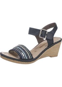 Remonte, Damen Sandaletten 'D6755', Taubenblau / Hellbraun