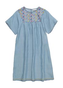 name it, Mädchen Kleid 'NKFFIBRITT SS DRESS', Blue Denim
