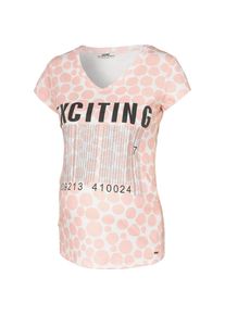 Love2wait, Damen Shirt, Altrosa / Wei&szlig;