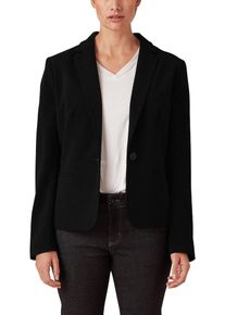 TRIANGLE, Damen Blazer aus Cr&ecirc;pe, Schwarz