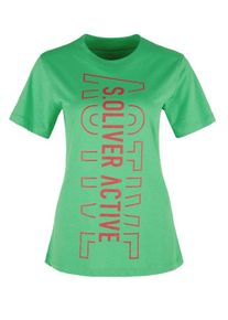S.Oliver Active, Damen T-Shirt, Grün / Grenadine