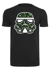 Mister Tee, Herren T-Shirt 'Stormtrooper Leaves', Grün / Schwarz / Weiß