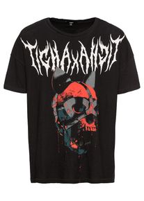 tigha, Herren T-Shirt 'tigha x tigha', Rot / Schwarz / Wei&szlig;