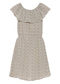 name it, Mädchen Kleid, Beige / Schwarz