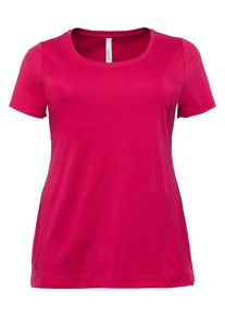 sheego Basic, Damen T-Shirt, Cranberry