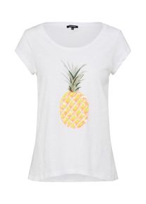 More & More MORE & MORE, Damen T-Shirt, Limone / Offwhite