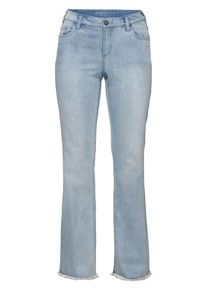 sheego Denim, Damen Bootcut-Jeans, Hellblau