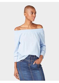 Tom Tailor, Damen Bluse, Hellblau / Hellgrau