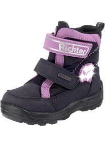 Richter, M&auml;dchen Winterstiefel, Lila / Schwarz