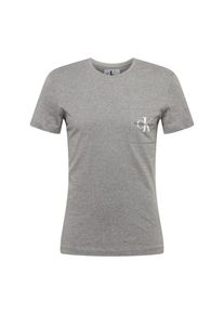 Calvin Klein Jeans, Herren T-Shirt 'MONOGRAM POCKET', Graumeliert