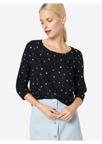 Tom Tailor Denim, Damen Bluse, Schwarz / Wei&szlig;