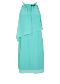 s.Oliver BLACK LABEL, Damen Volantkleid, Türkis