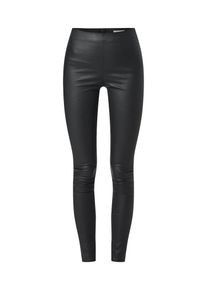 Vila, Damen Hose 'VICOMMIT COATED PLAIN LEGGING', Schwarz