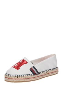 Tommy Hilfiger, Damen Slipper 'TH PATCH ESPADRILLE', Weiß