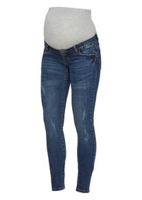 MAMALICIOUS, Damen Umstandsjeans Slim Fit, Blau