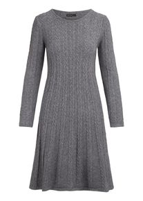 Apart, Damen Strickkleid, Graumeliert