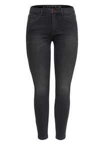 Only, Damen Weiche 'Reg Ankle-Skinny Fit' Jeans, Anthrazit
