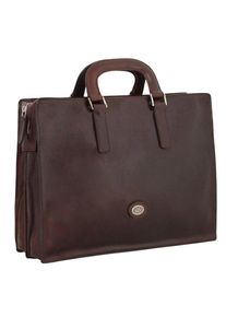 The Bridge, Herren Today Business Aktentasche Leder 40 cm, Schoko
