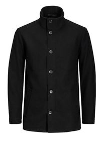 Jack & Jones JACK & JONES, Herren Mantel Wolle, Schwarz