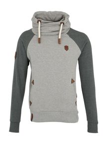 Naketano, Herren Kapuzenpullover, Grau / Oliv