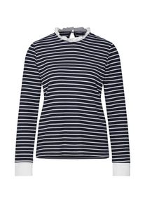 Only, Damen Langarmshirt 'onlFRIDA', Nachtblau / Weiß